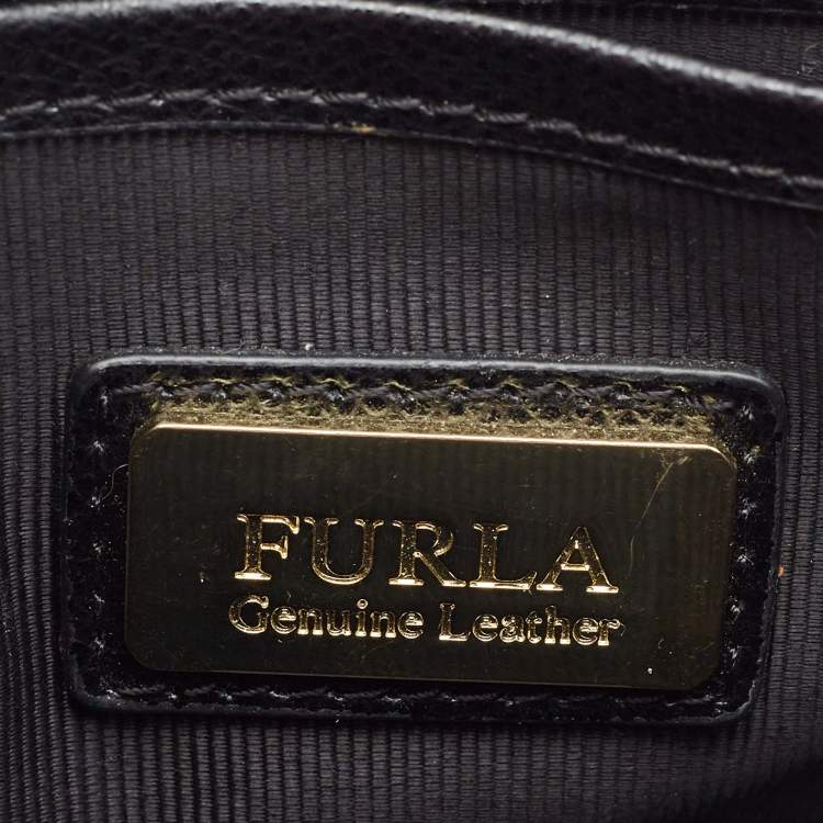 Pre Owned Furla Multicolor Leather Mini Music Theme Metropolis Crossbody Bag