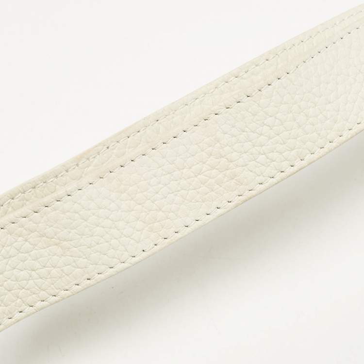 Pre Owned Furla Off White Leather Mini Ducale Shoulder Bag