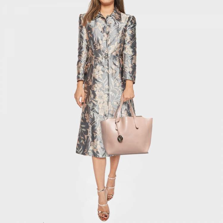 Pre Owned Furla Old Rose Leather Sally Tote