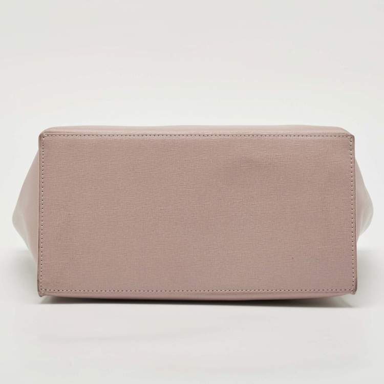 Pre Owned Furla Old Rose Leather Sally Tote