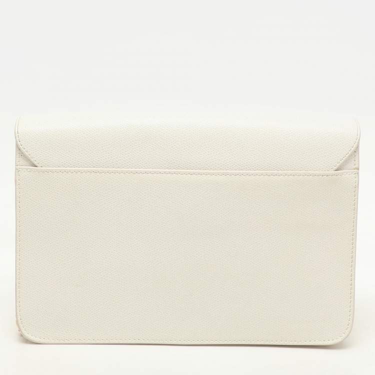 Pre Owned Furla White Leather Metropolis Shoulder Bag
