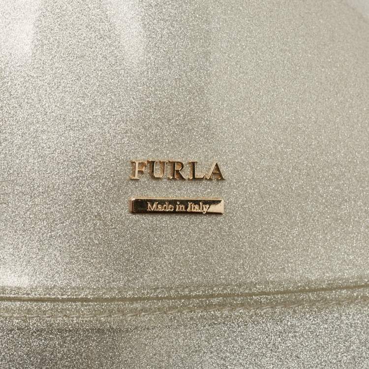 Pre Owned Furla Grey Rubber Candy Backpack