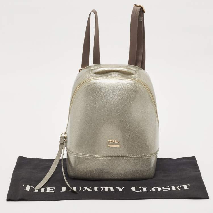 Pre Owned Furla Grey Rubber Candy Backpack