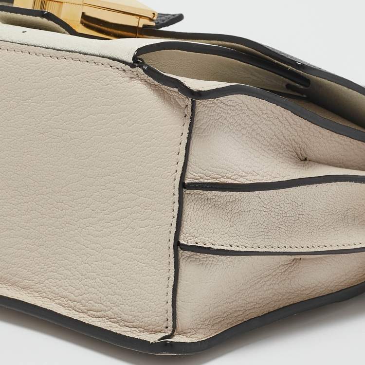 Pre Owned Furla Tricolor Leather Mini Diva Top Handle Bag