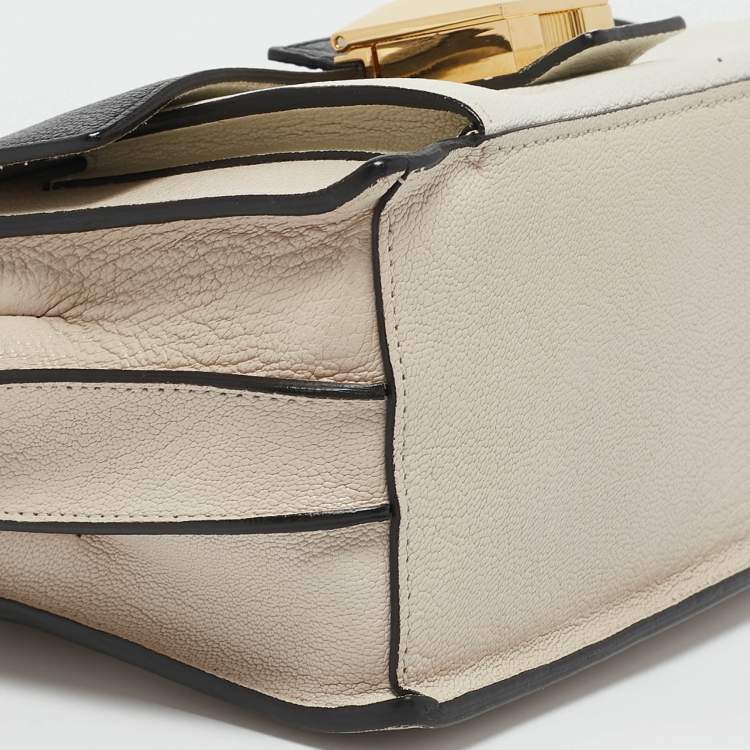 Pre Owned Furla Tricolor Leather Mini Diva Top Handle Bag