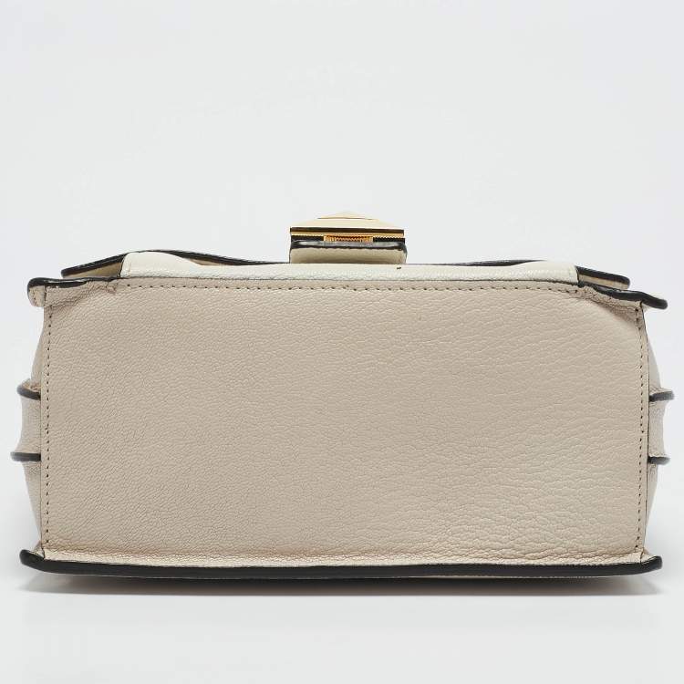 Pre Owned Furla Tricolor Leather Mini Diva Top Handle Bag