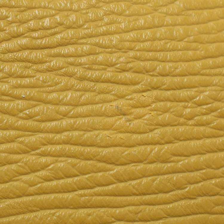 Pre Owned Furla Yellow Leather Crossbody Bag