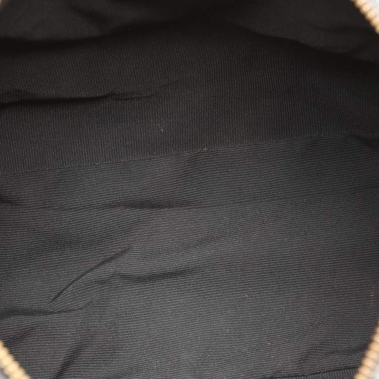 Pre Owned Furla Blue/Black Python Embossed Leather Hobo