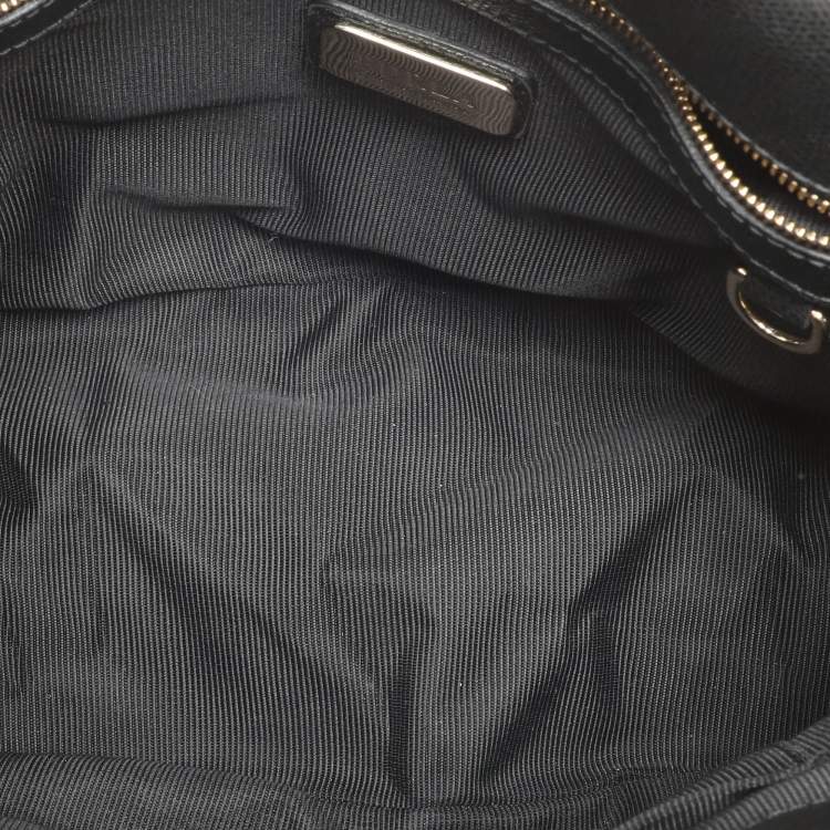 Pre Owned Furla Black Leather Kelis Tote