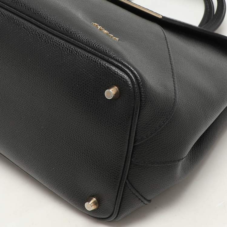 Pre Owned Furla Black Leather Kelis Tote