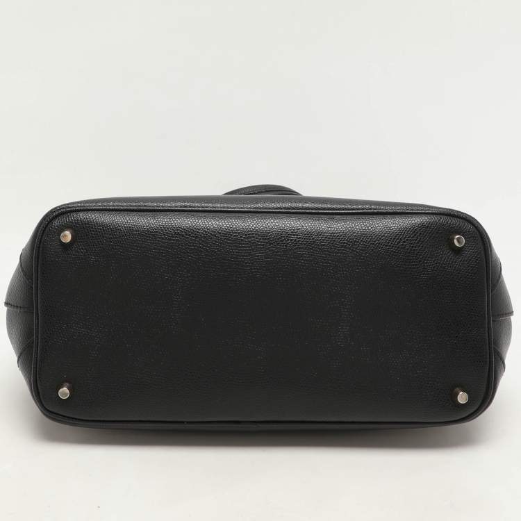 Pre Owned Furla Black Leather Kelis Tote
