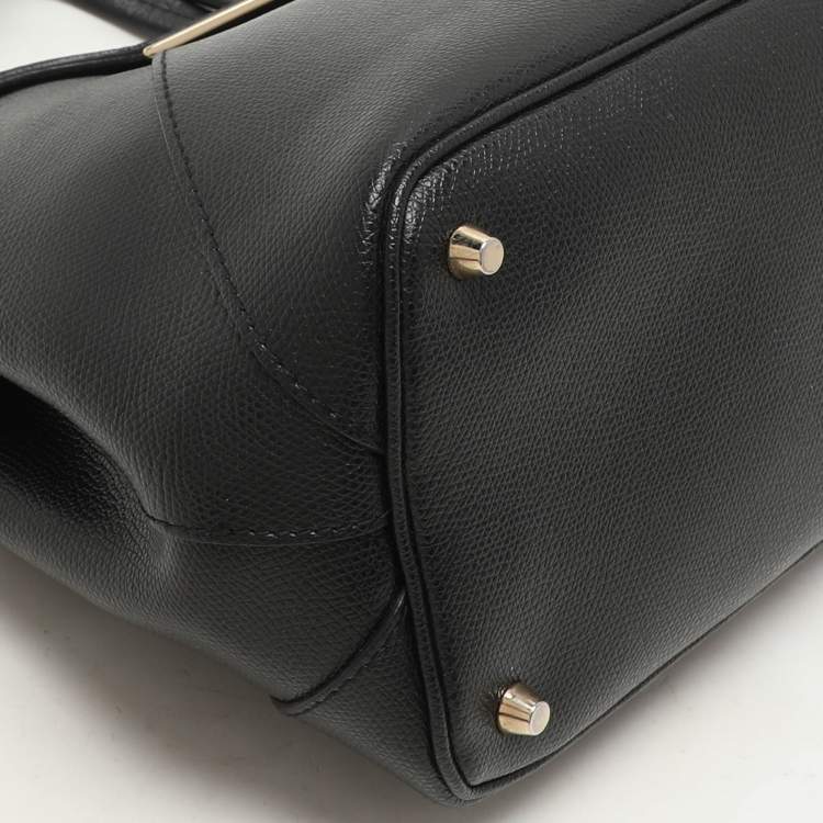 Pre Owned Furla Black Leather Kelis Tote