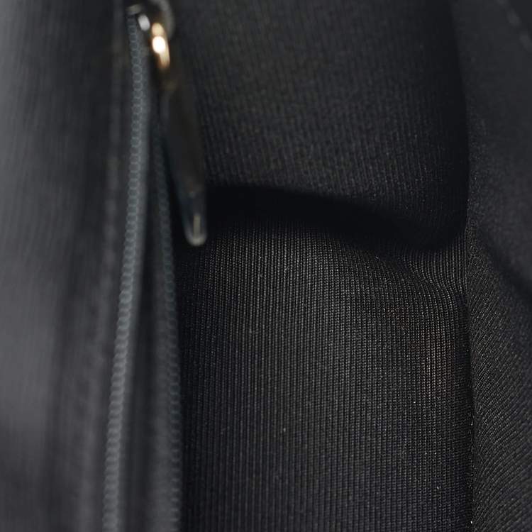 Pre Owned Furla Black Leather Bella Crossbody Bag