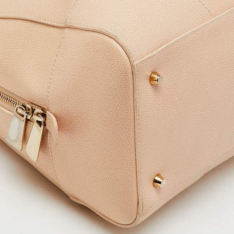 Pre Owned Furla Beige Leather Dolly Satchel