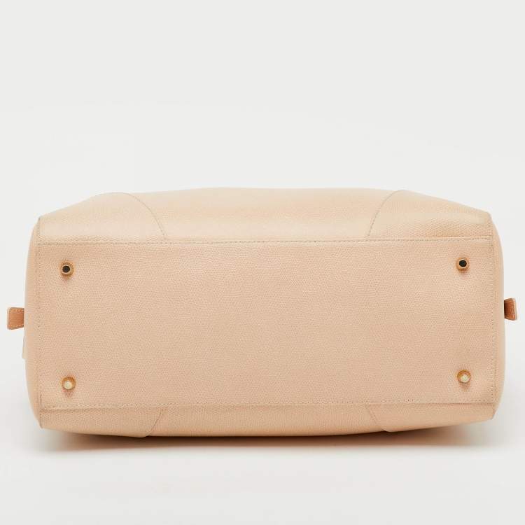 Pre Owned Furla Beige Leather Dolly Satchel