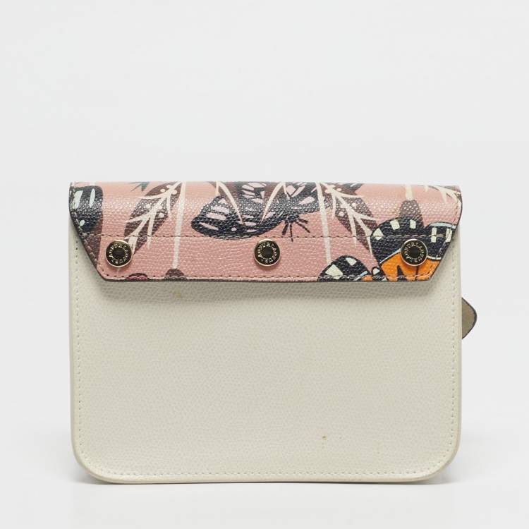 Pre Owned Furla Multicolor Leather Mini Metropolis Changeable Flap Crossbody Bag