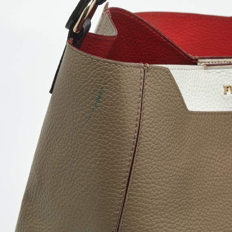 Pre Owned Furla Multicolor Leather Shoulder Bag
