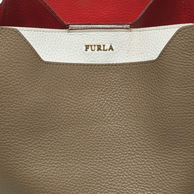 Pre Owned Furla Multicolor Leather Shoulder Bag
