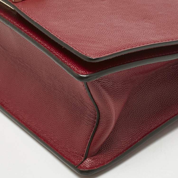 Pre Owned Furla Red Leather Mimi Shoulder Bag