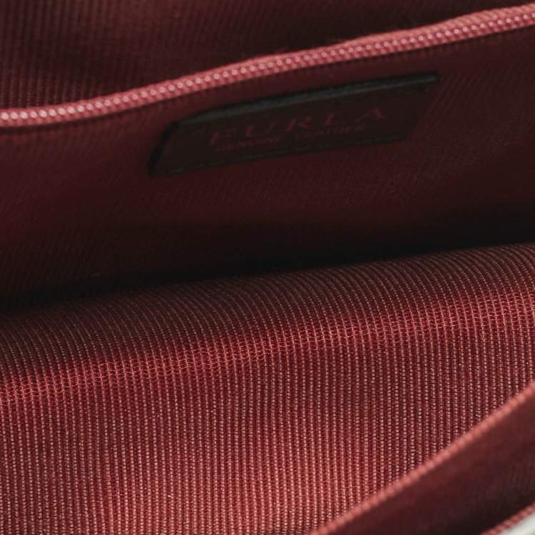 Pre Owned Furla Red Leather Mimi Shoulder Bag