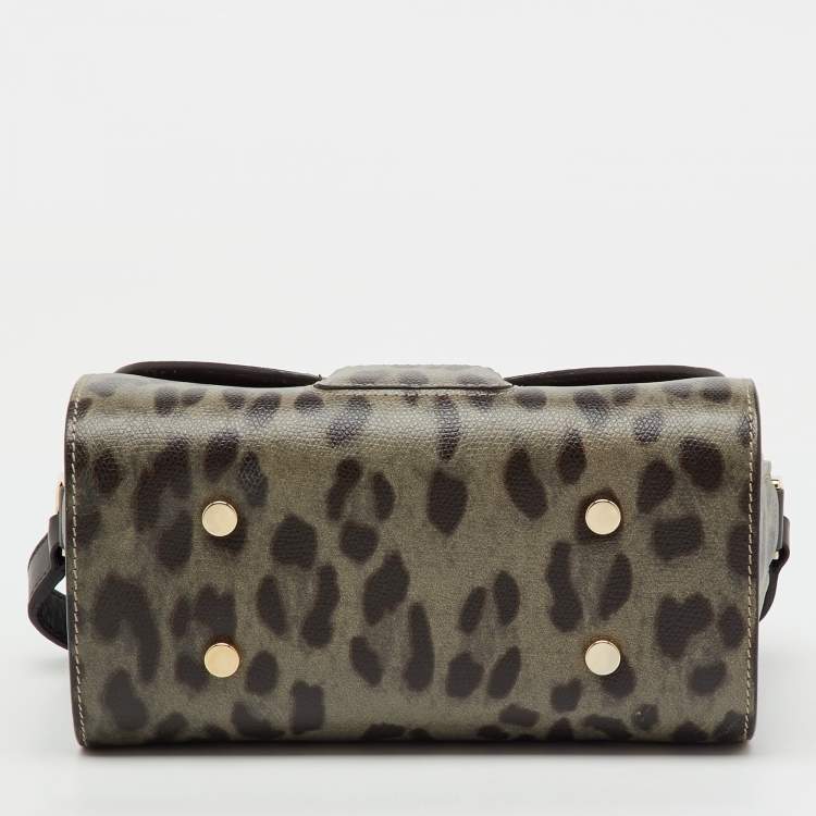 Pre Owned Furla Multicolor Animal Print Leather Flap Shoulder Bag