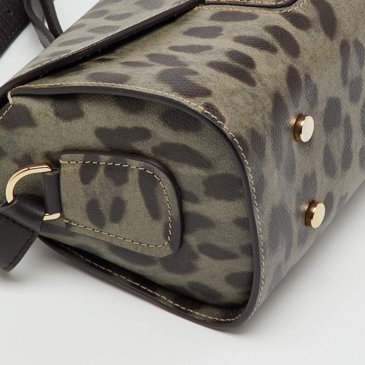 Pre Owned Furla Multicolor Animal Print Leather Flap Shoulder Bag