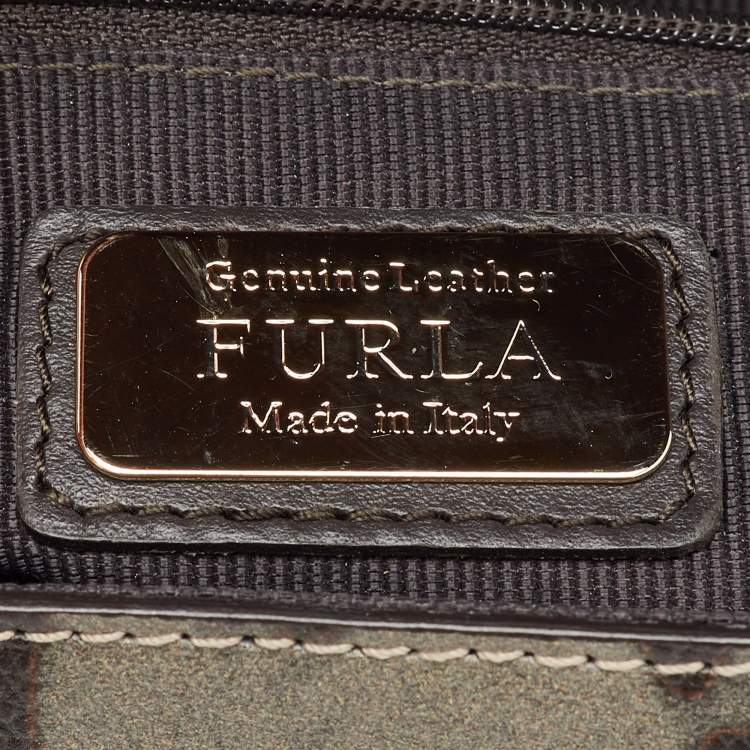 Pre Owned Furla Multicolor Animal Print Leather Flap Shoulder Bag