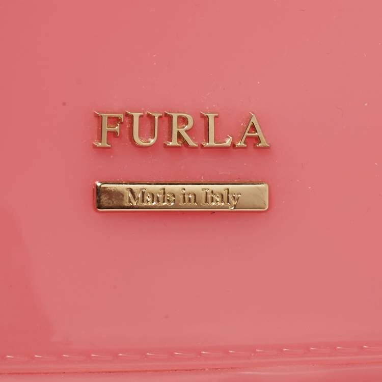 Pre Owned Furla Pink Rubber Candy Backpack