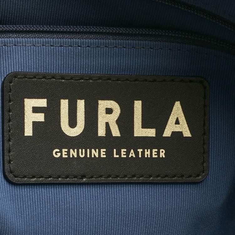 Pre Owned Furla White Leather Large Giove Tote