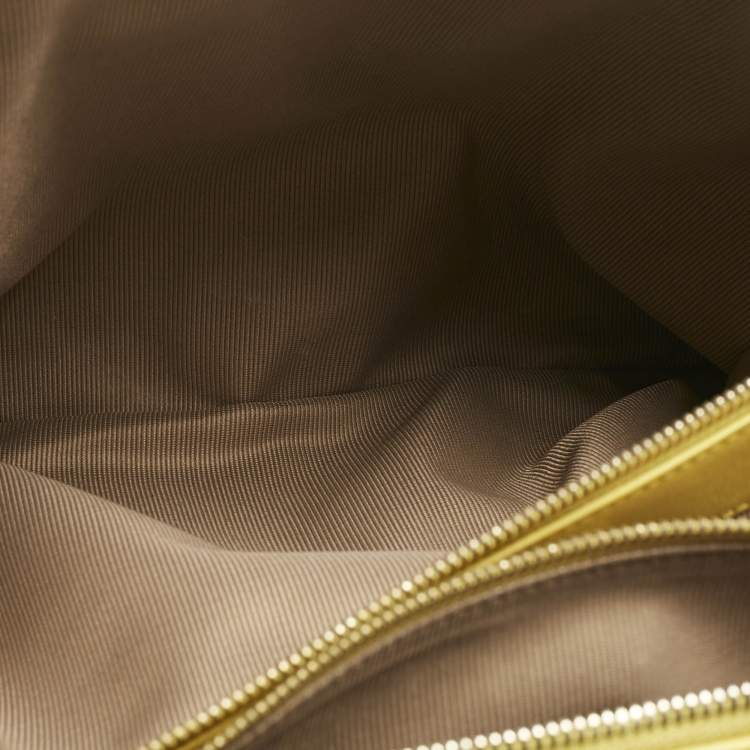 Pre Owned Furla Yellow Leather Large Linda Tote