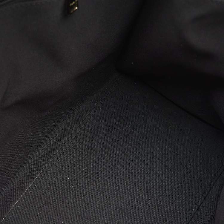 Pre Owned Furla Beige Leather Logo Embossed Shopper Tote