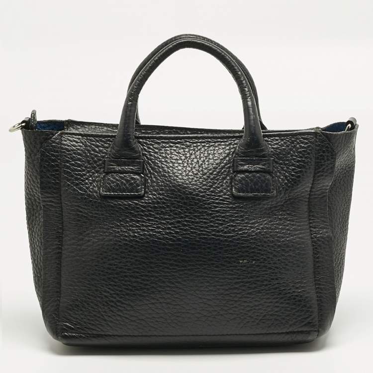 Pre Owned Furla Black Leather Capriccio Tote