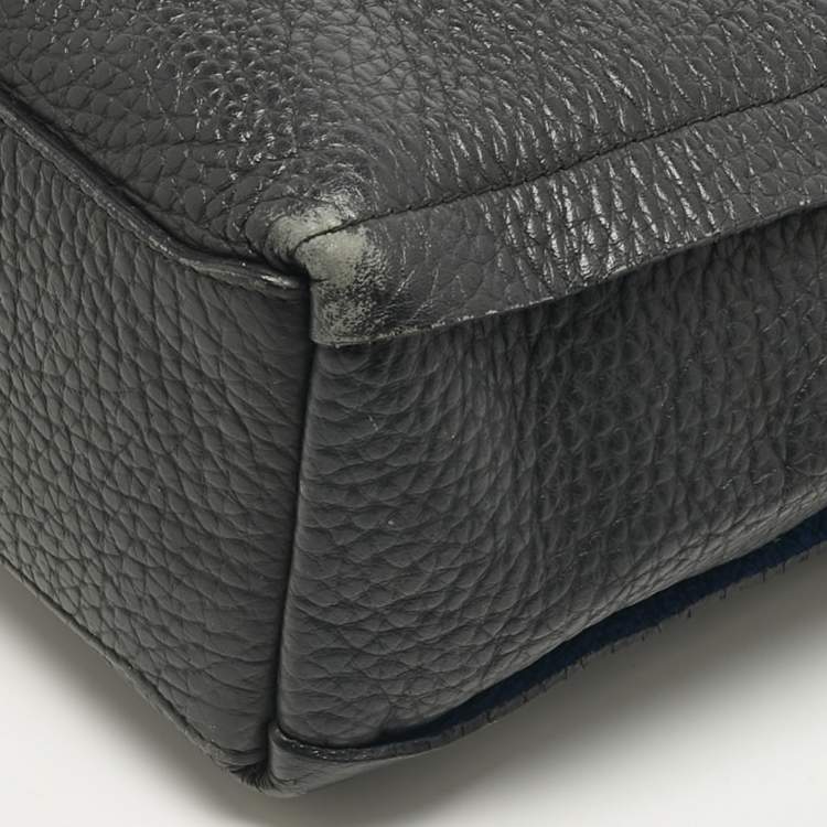 Pre Owned Furla Black Leather Capriccio Tote