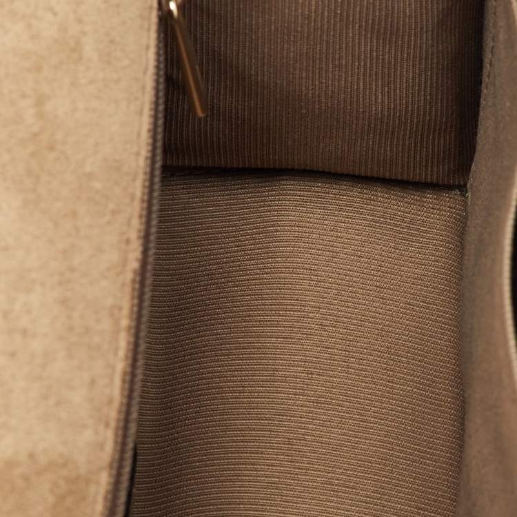 Pre Owned Furla Light Green Leather Small 1927 Crossbody Bag