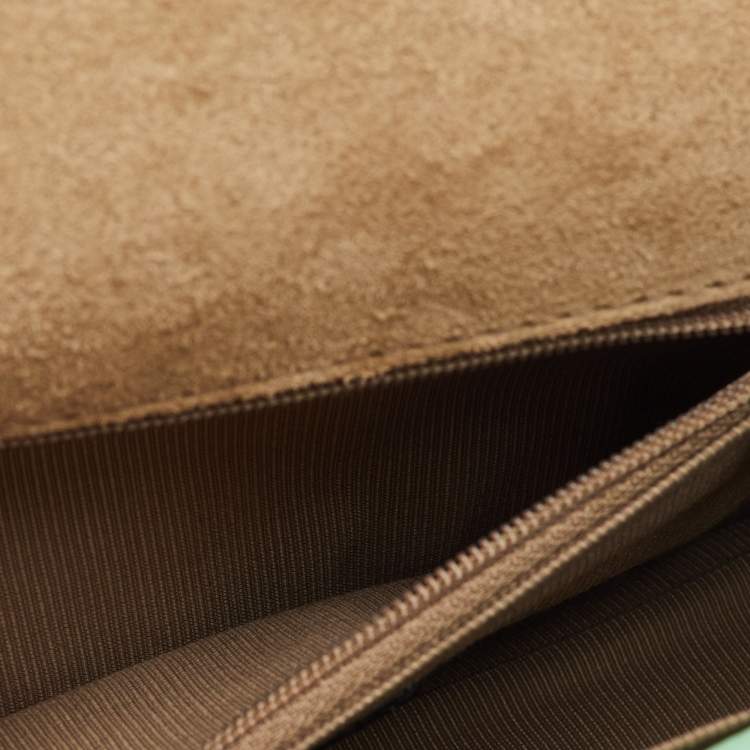 Pre Owned Furla Light Green Leather Small 1927 Crossbody Bag