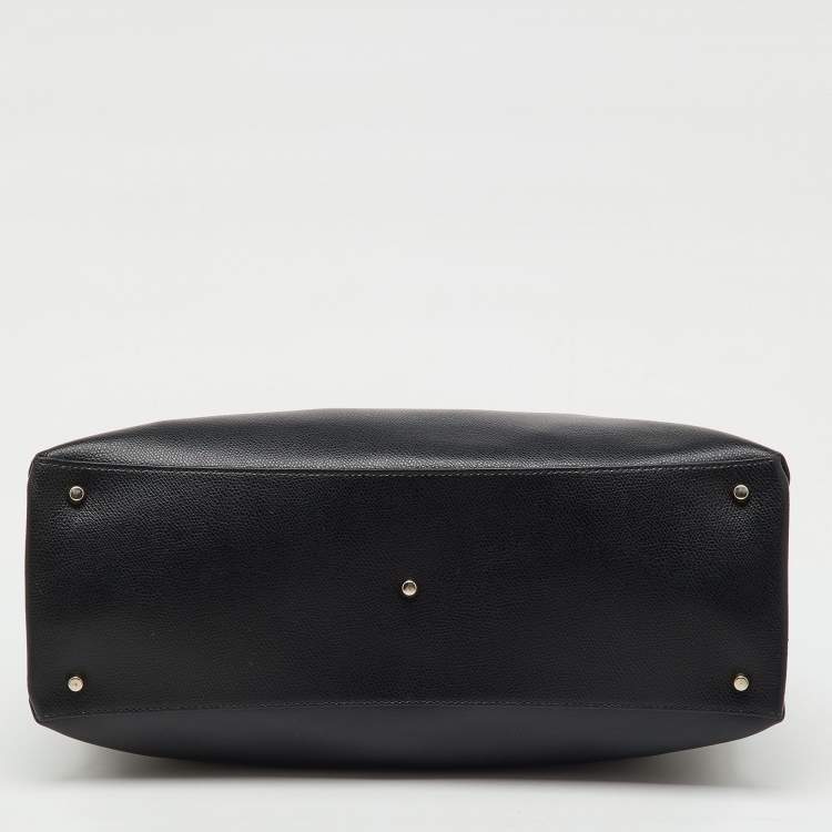 Pre Owned Furla Black Leather 1927 Soft Tote