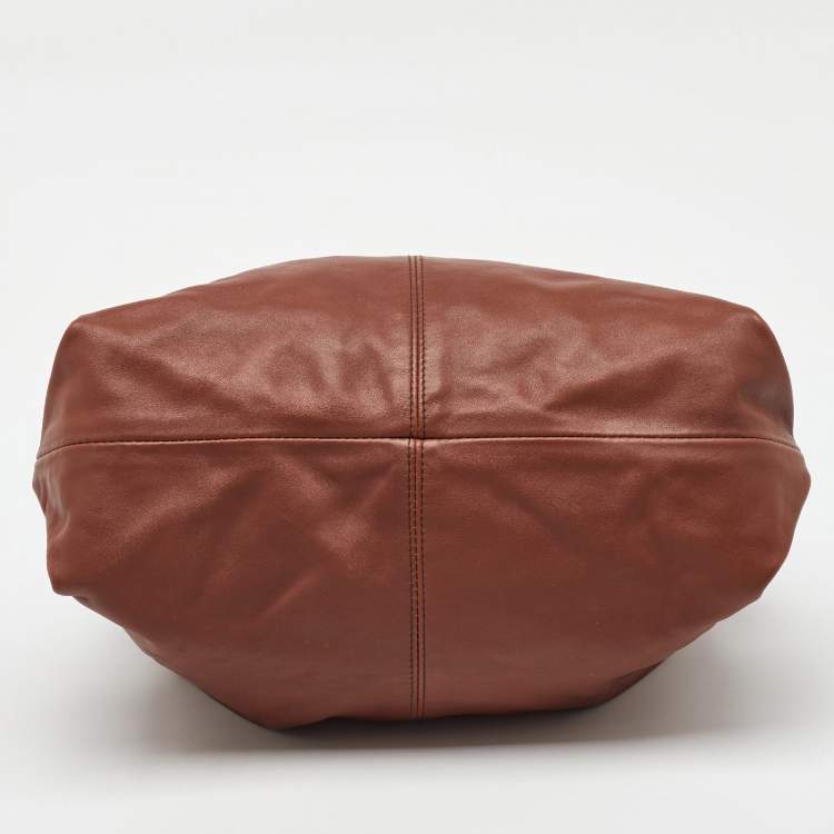 Pre Owned Furla Brown Leather Shoulder Bag