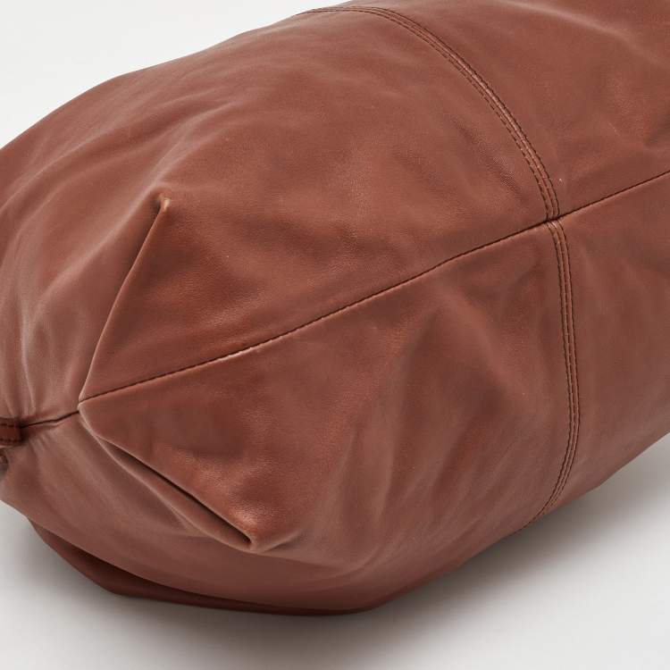 Pre Owned Furla Brown Leather Shoulder Bag