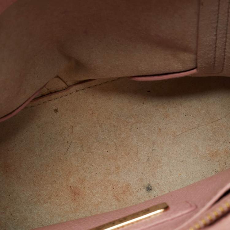 Pre Owned Furla Pink Leather Perla Crossbody Bag