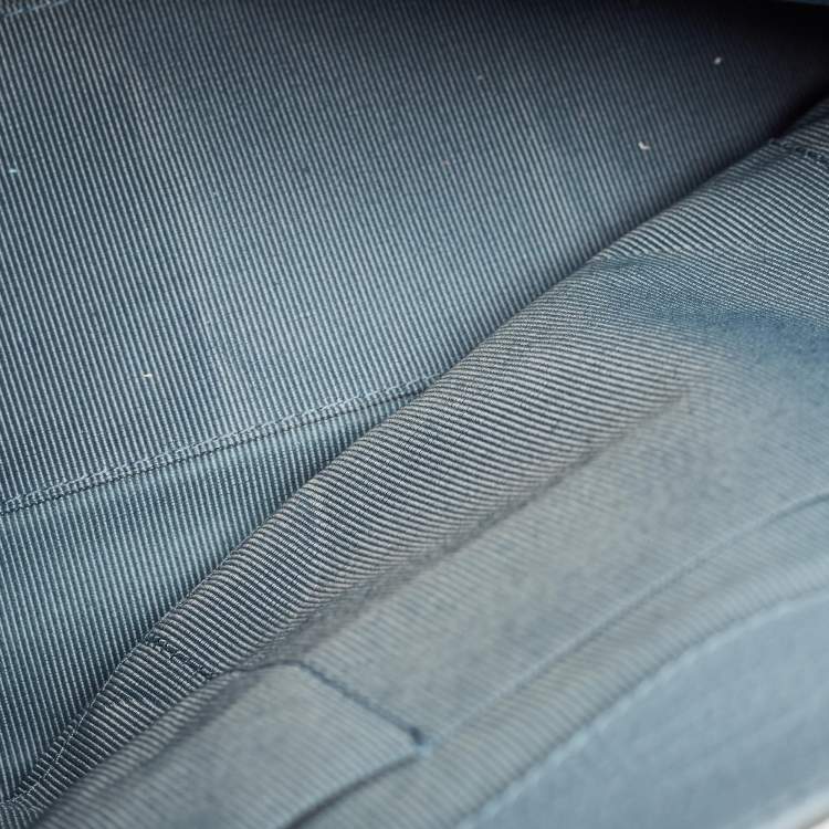 Pre Owned Furla Blue Leather Artesia Creta Top Handle Bag