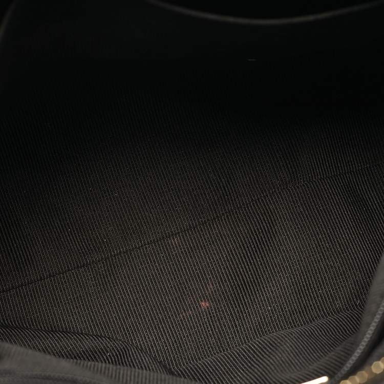 Pre Owned Furla Black Leather Zip Tote