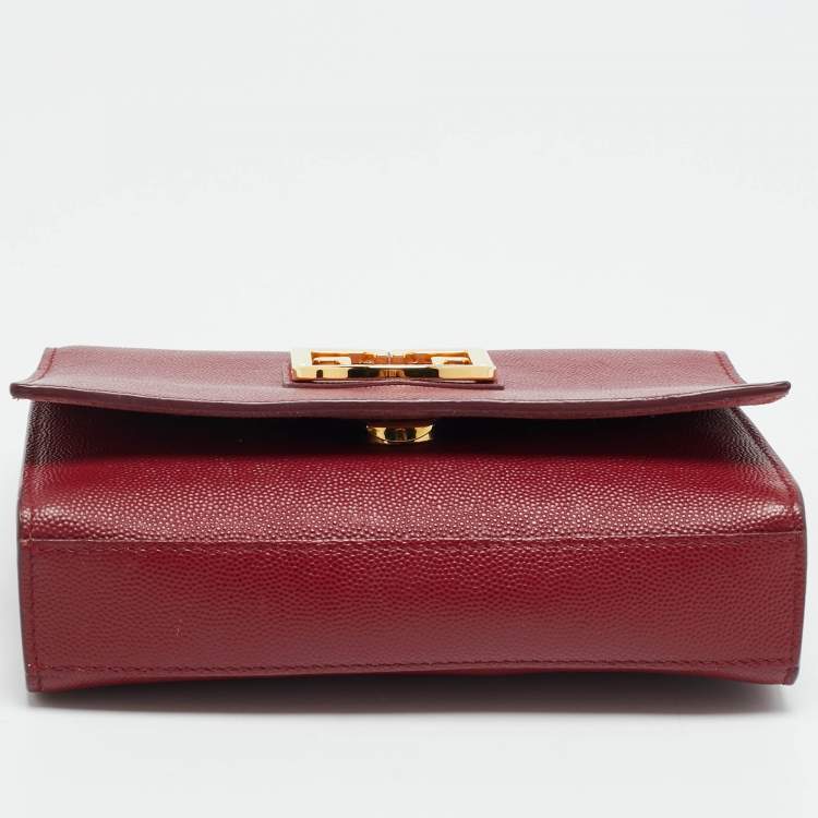 Pre Owned Furla Viva Mini Red Leather Shoulder Bag