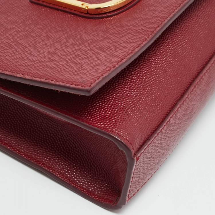 Pre Owned Furla Viva Mini Red Leather Shoulder Bag