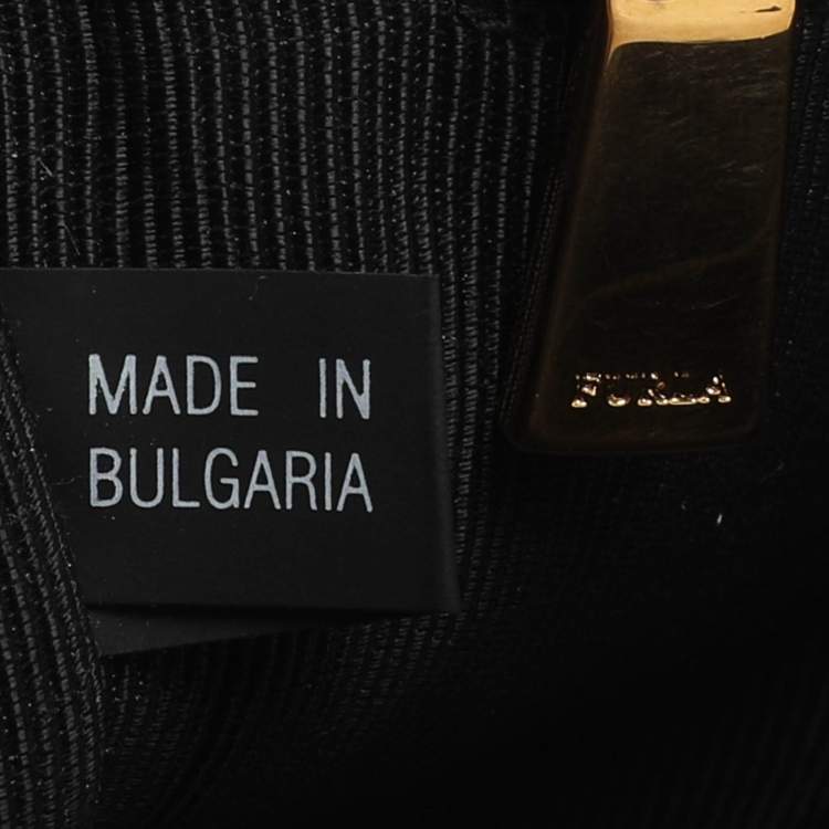 Pre Owned Furla Viva Black Leather Shoulder Bag