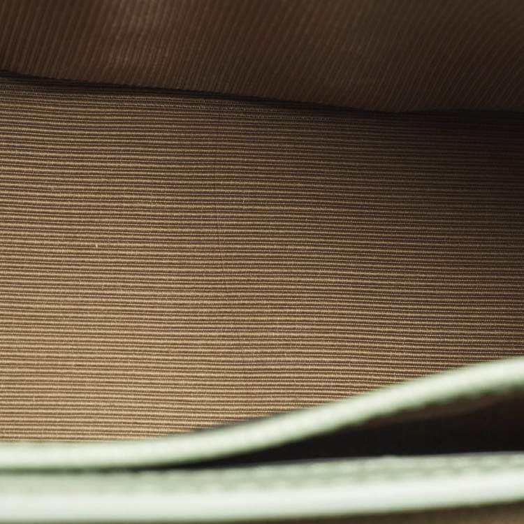 Pre Owned Furla Metropolis Mini Light Green Leather Crossbody Bag