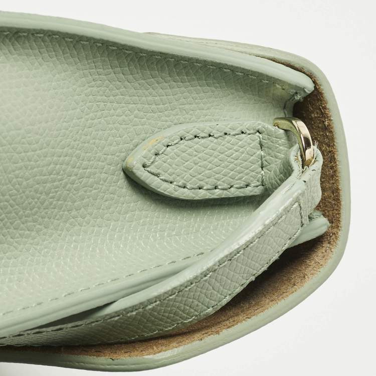 Pre Owned Furla Metropolis Mini Light Green Leather Crossbody Bag