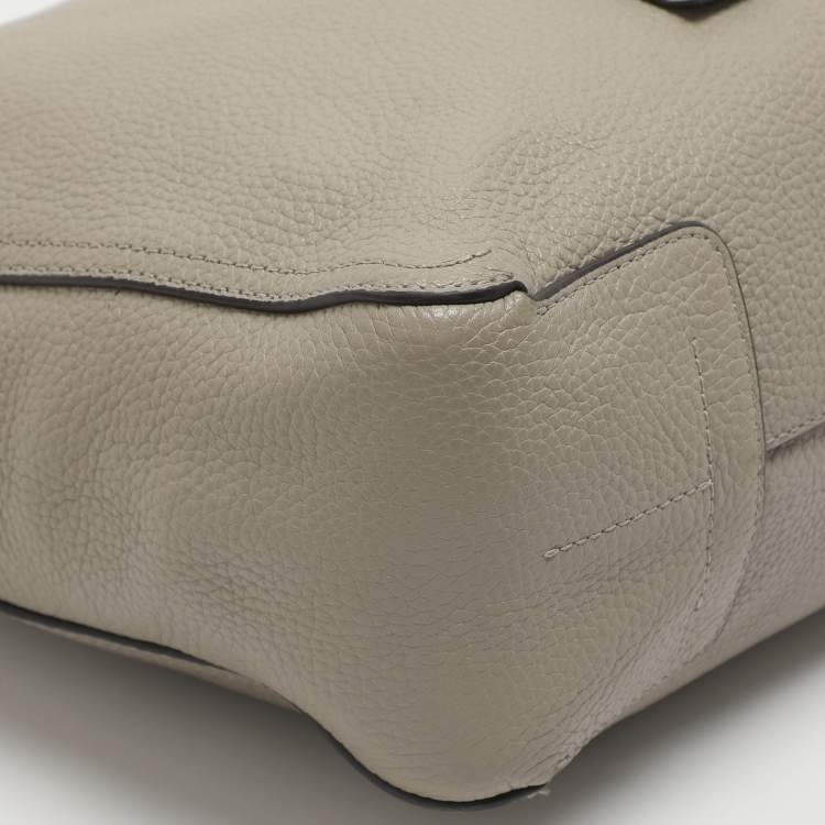 Pre Owned Furla Atena Grey Leather Hobo