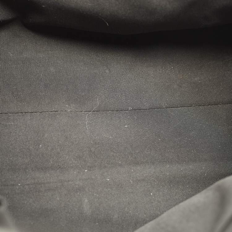 Pre Owned Furla Opportunity Large Black/Grey Printed Jacquard Fabric Opportunity Tote