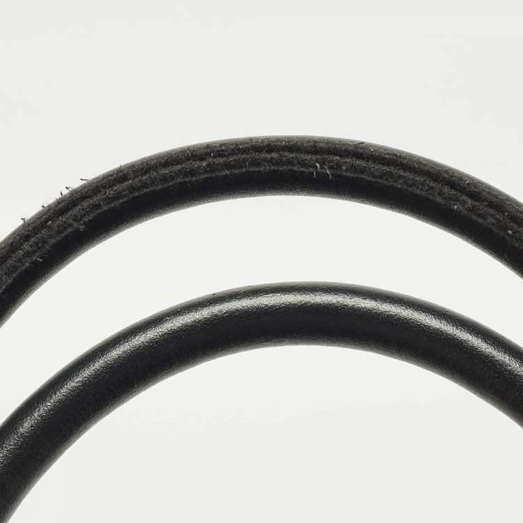 Pre Owned Furla Opportunity Large Black/Grey Printed Jacquard Fabric Opportunity Tote