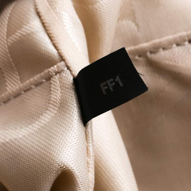 Pre Owned Furla Dark Beige Leather Dome Tote